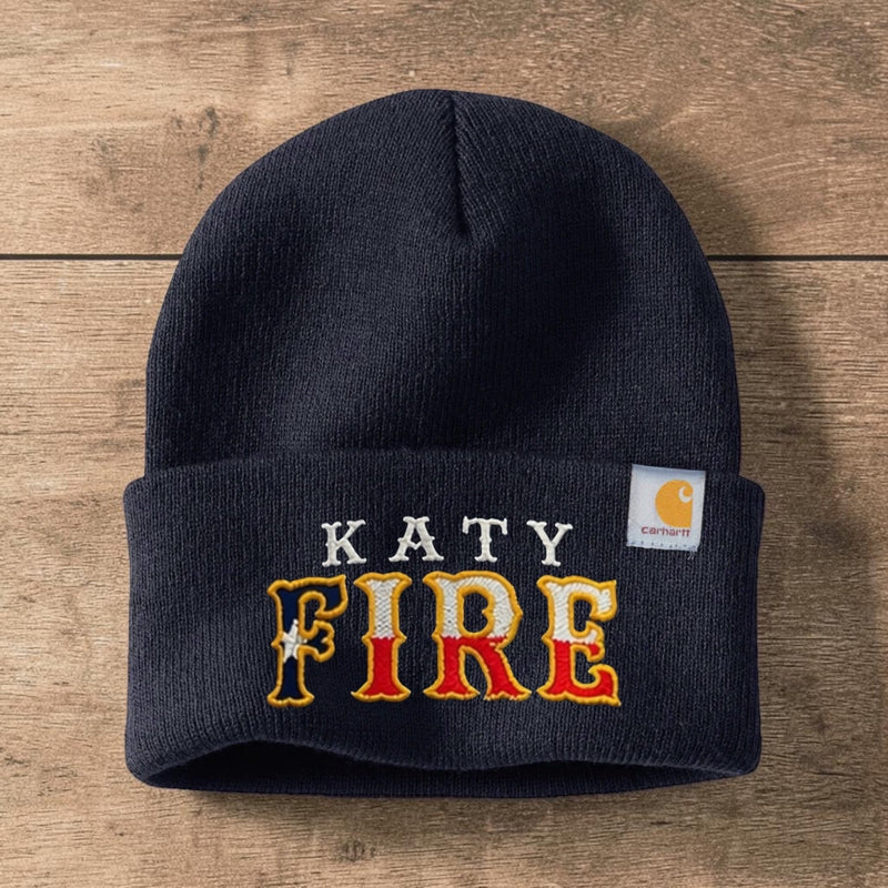 Carhartt Watch Cap 2.0 beanie with Fire Department Patch
