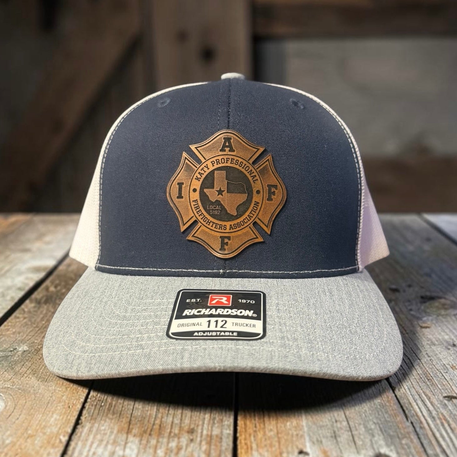 Custom Leather Patch Hats by Anchor Point Threads