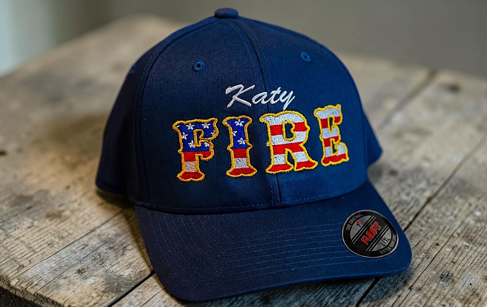 USA Flag Stack Hat by Anchor Point Threads