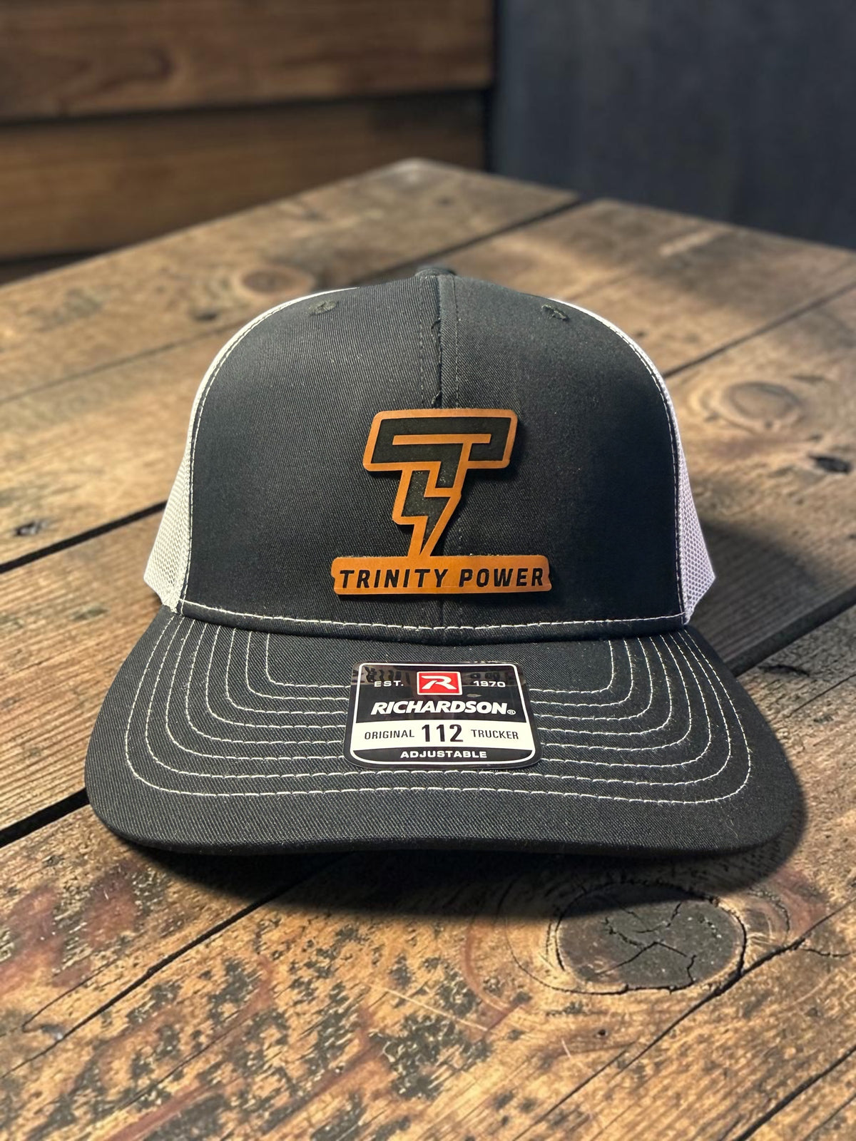 Custom Leather Patch Hat by Anchor Point Threads
