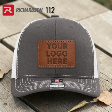 Custom Leather Patch Hats by Anchor Point Threads