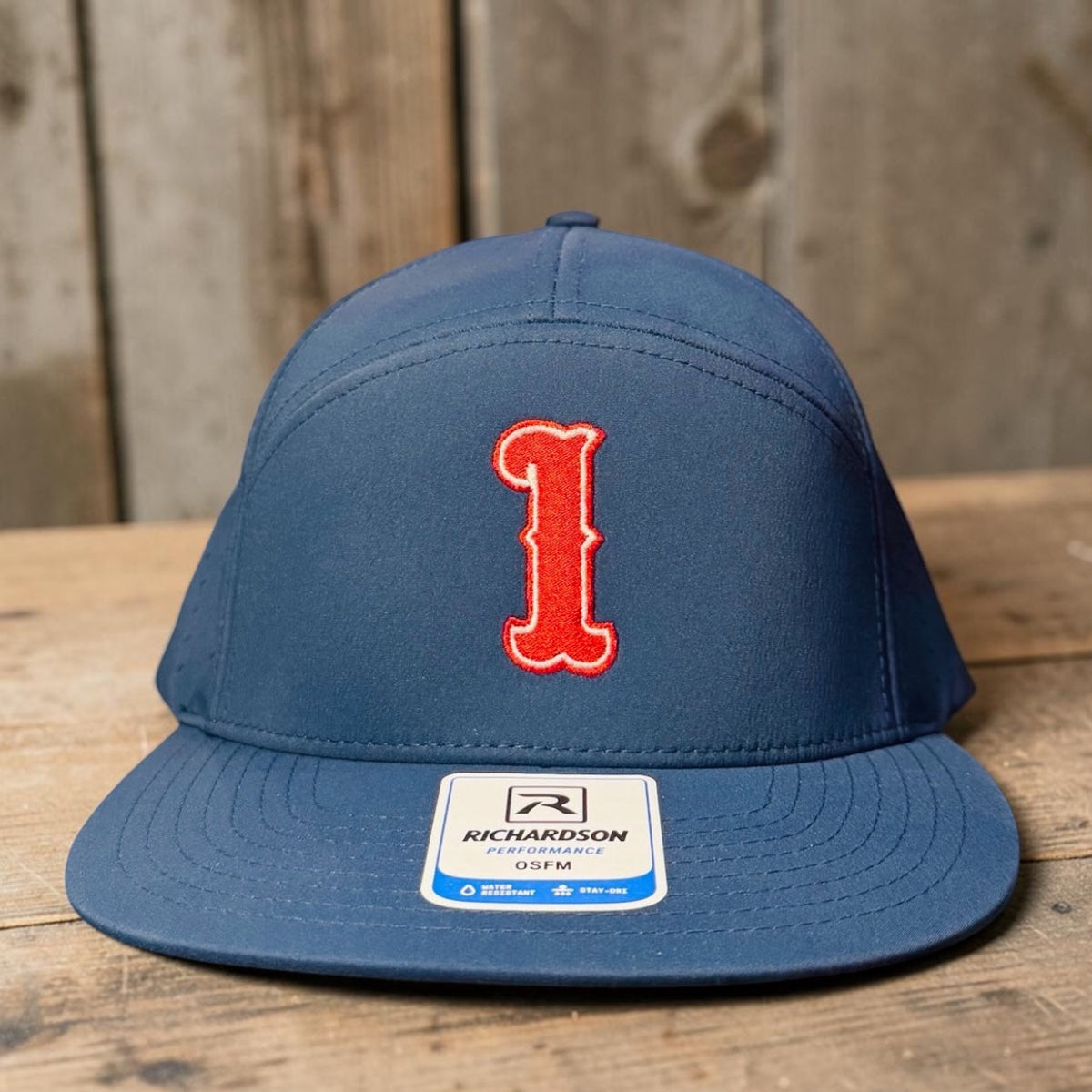 Fire department Number Hat on a Richardson 112