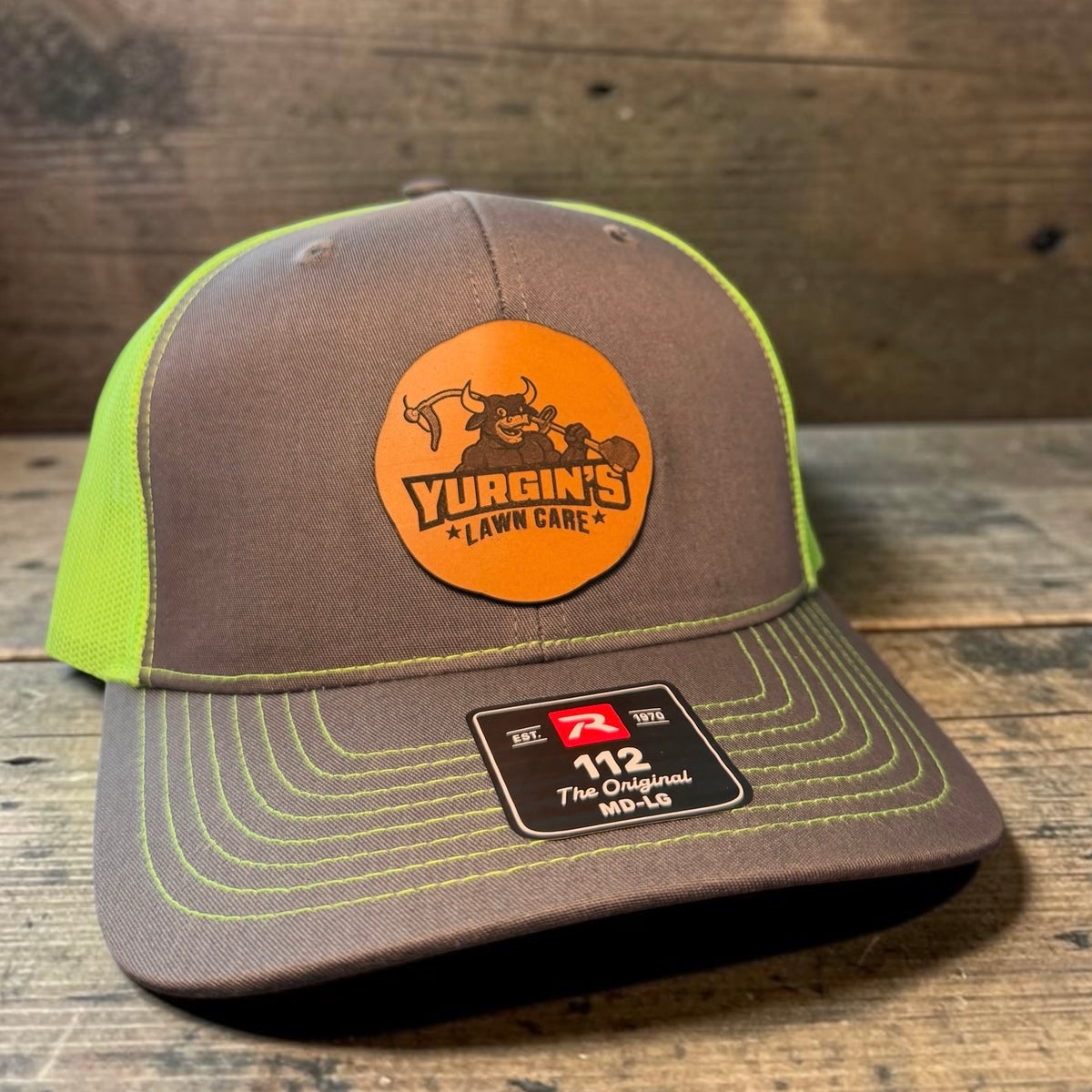 Custom Leather Patch Hat by Anchor Point Threads