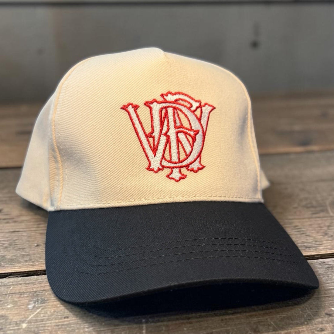 Fire department Letter Stack Hat on a Richardson 323
